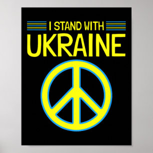 Oekraïne Oekraïense Steun Anti-oorlog Ik Sta Achte Poster