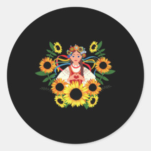 Oekraïne Oekraïense Steun Oekraïne Ik Steun Oekraï Ronde Sticker