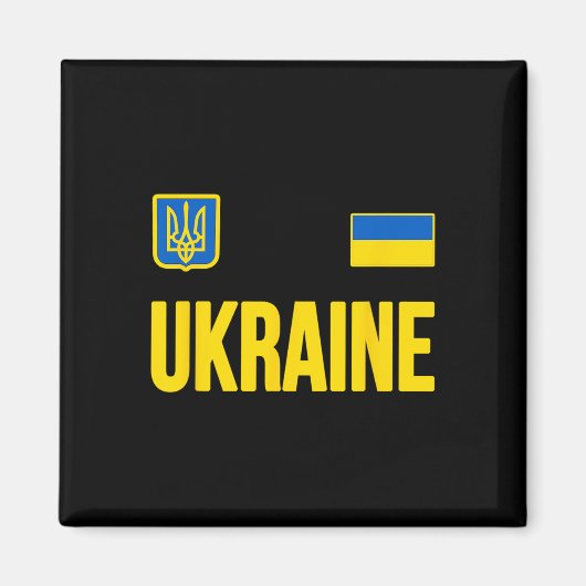 Oekraïne Oekraïense Vlag 2  Magneet (Voorkant)