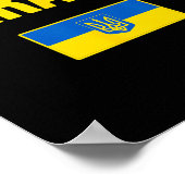Oekraïne Oekraïense Vlag 3 Poster (Hoek)