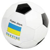 Oekraïne Oekraïense Vlag Gepersonaliseerd Voetbal (Drie kwart)