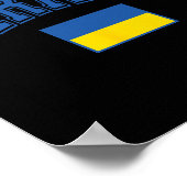 Oekraïne Oekraïense Vlag Grafisch Poster (Hoek)