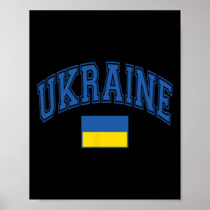 Oekraïne Oekraïense Vlag Grafisch Poster