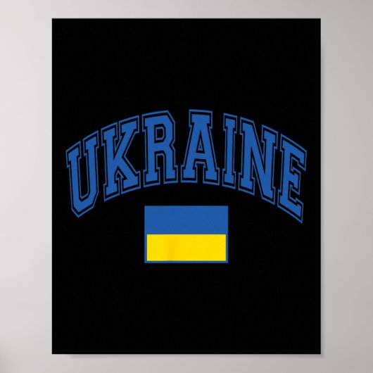Oekraïne Oekraïense Vlag Grafisch Poster (Voorkant)