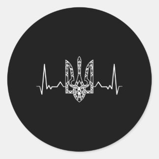 Oekraïne Oekraïense vlag Kiev Trysub Ronde Sticker