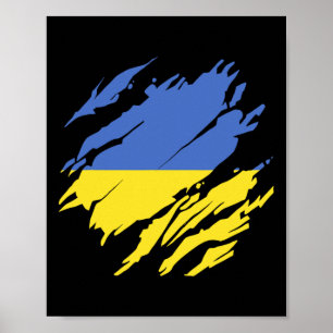 Oekraïne Oekraïense Vlag Trots Wortels Erfgoed  Poster
