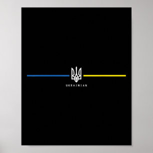 Oekraïne Oekraïense Vlag Zelensky Tryzub Militair Poster