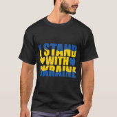 Oekraïne, Oekraïne, Oekraïne, Flag, Russia, i stan T-shirt (Voorkant)