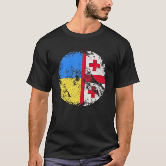 OEKRAÏNE Oekraïnse vlag T-shirt (Voorkant)