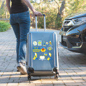 Oekraïne ondersteunt gesorteerde vinylSticker Deca Sticker (Koffer Insitu)