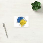 Oekraïne ondersteunt zonnebloem post-it® notes (Kantoor)