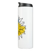 Oekraïne ondersteunt zonnebloem thermosbeker (Geroteerd rechts)