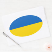 Oekraïne Ovale Sticker (Envelop)