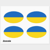 Oekraïne Ovale Sticker (Vel)