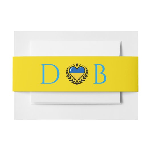 Oekraïne Paar Bruiloft Uitnodigingen Wikkel (Voorkant Voorbeeld)