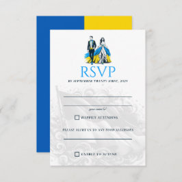 Oekraïne Paar RSVP Kaartje