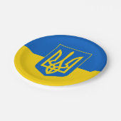 Oekraïne Papieren Bordje (Gekanteld)