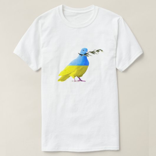 Oekraïne - Peace Dove - Oekraïense vlag - vrede T-shirt (Design voorkant)