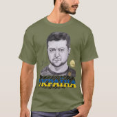 Oekraïne President Zelenskyy Autograaf T-Shirt (Voorkant)