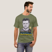 Oekraïne President Zelenskyy Autograaf T-Shirt (Voorkant volledig)