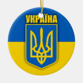 Oekraïne Pride Keramisch Ornament (Voorkant)