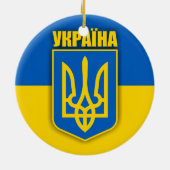 Oekraïne Pride Keramisch Ornament (Achterkant)