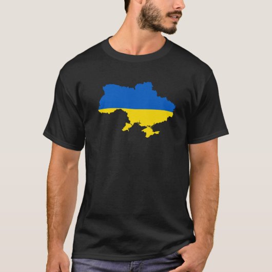 Oekraïne Pride Style Retro Feel Ukraine M T-shirt (Voorkant)