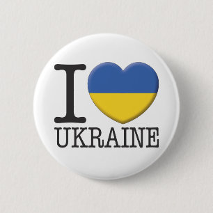 Oekraïne Ronde Button 5,7 Cm
