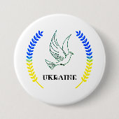 Oekraïne Ronde Button 7,6 Cm (Voorkant)