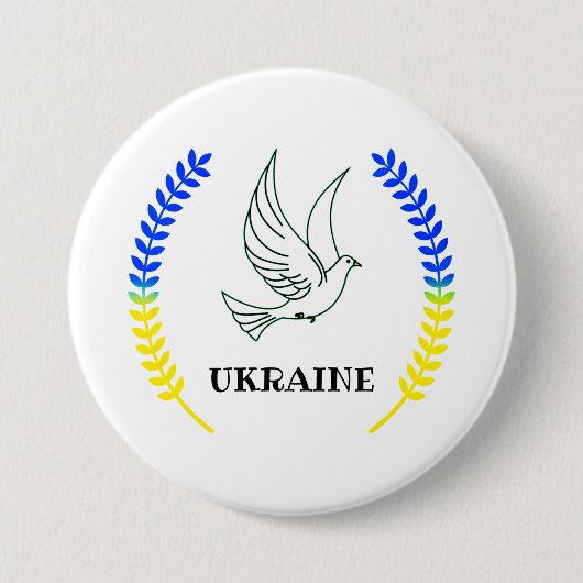 Oekraïne Ronde Button 7,6 Cm (Voorkant)