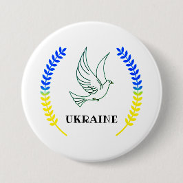 Oekraïne Ronde Button 7,6 Cm