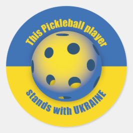 Oekraïne Ronde Sticker