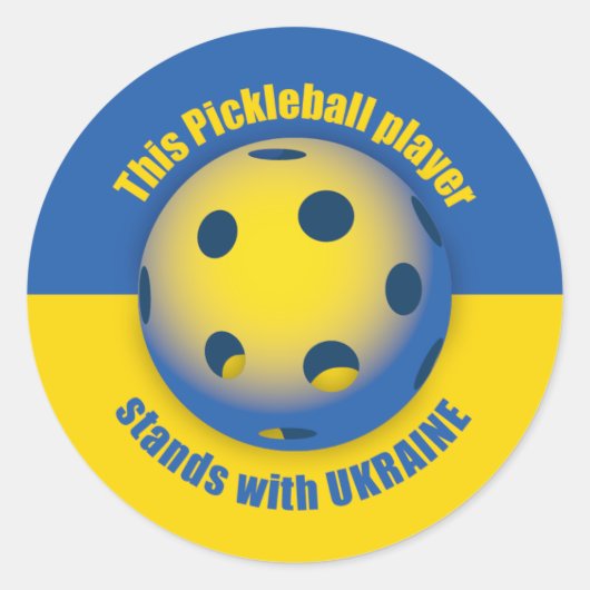 Oekraïne Ronde Sticker (Voorkant)