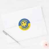 Oekraïne Ronde Sticker (Envelop)
