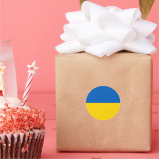 Oekraïne Ronde Sticker