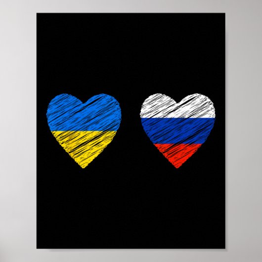 Oekraïne Rusland Vrede Poster (Voorkant)