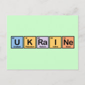 Oekraïne, samengesteld uit elementen briefkaart (Voorkant)