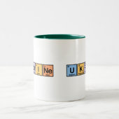 Oekraïne, samengesteld uit elementen tweekleurige koffiemok (Center)