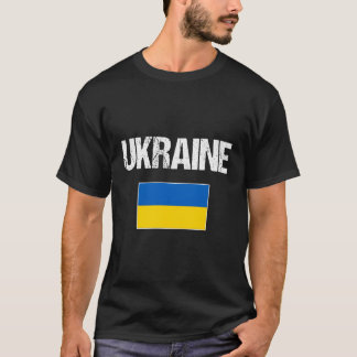 Oekraïne schenkt Oekraïense vlag T-shirt