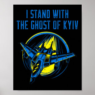 Oekraïne Shirt – Ace Pilot Ik Sta Achter De Geest Poster