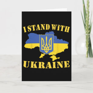 Oekraïne Shirt Ik Sta Met Oekraïne Oekraïense Vlag Kaart