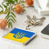 Oekraïne Sleutelhanger (Zijkant)