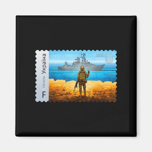  Oekraïne: Stempelvlag Pride Moeder Magneet (Voorkant)