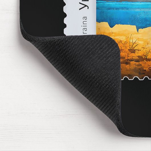  Oekraïne: Stempelvlag Pride Moeder Muismat (Hoek)