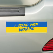 Oekraïne Sterk | I Stand-W/Oekraïne Bumpersticker (Op auto)