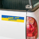 Oekraïne Sterk | I Stand-W/Oekraïne Bumpersticker (Op Truck)