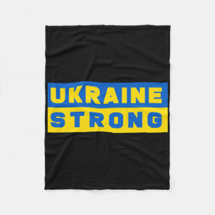 Oekraïne Sterk Steun Oekraïne Fleece Deken