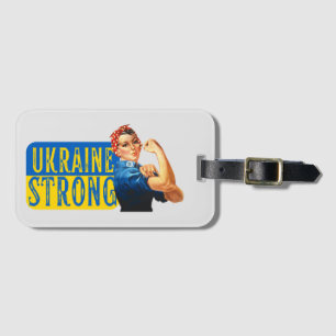 Oekraïne Sterke Rosie de Riveter Bagagelabel