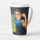 Oekraïne Sterke Rosie de Riveter Latte Mok (Rechterhoek)
