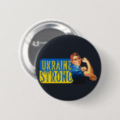Oekraïne Sterke Rosie de Riveter Ronde Button 5,7 Cm (Voorkant /achterkant)